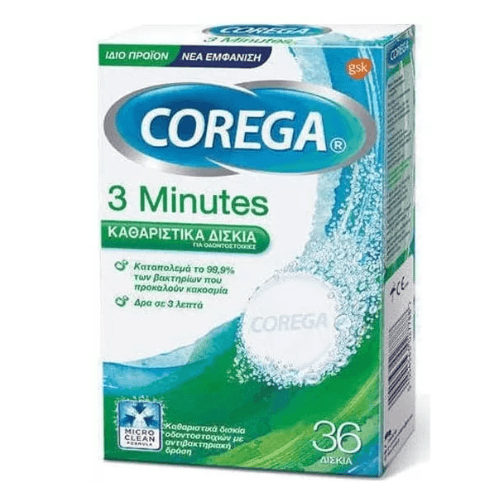 Corega Full Denture Cleanser 36'S (158)