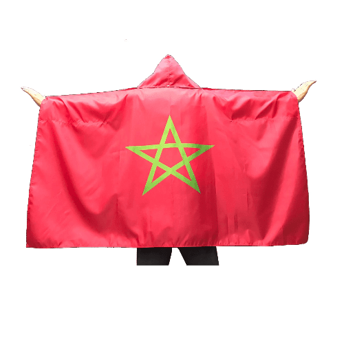 علم المغرب رداء للجسم