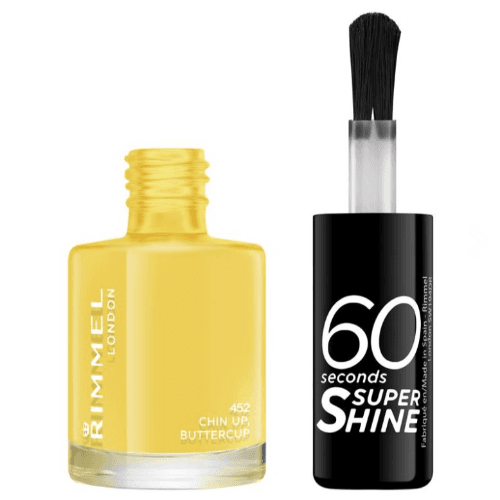 Rimmel London 60 Seconds Super Shine Nail Polish 452 Chin Up ButterCup 8ml