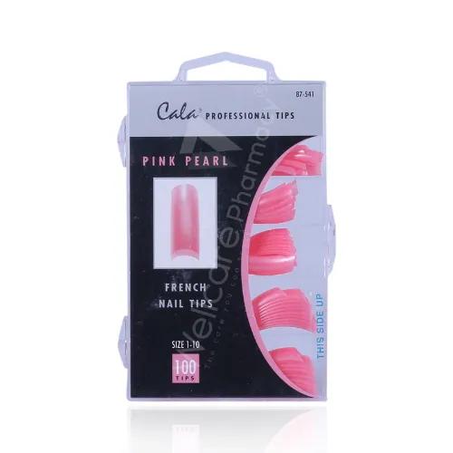 Cala Professional Color Nail Tips Pink Pearl100'S 