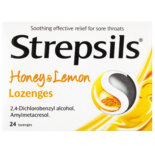 Strepsils Lozenges (Honey & Lemon) - 24'S