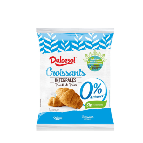 Dulcesol Wholemeal Croissant No Sugar Bag 240G