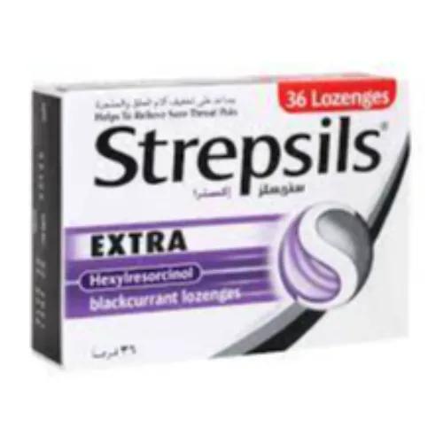 Strepsils Extra Black Currant 36'S