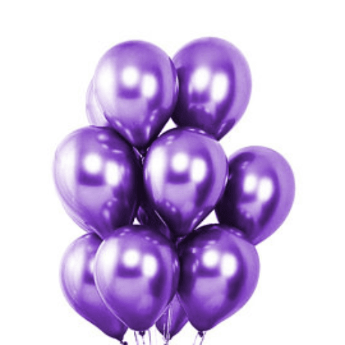 Purple Mettalic Balloons
