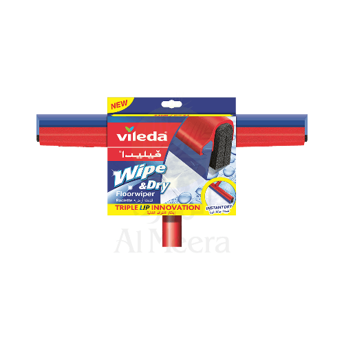 Vileda Floor Wiper 42cm Wipe&dry With Stick