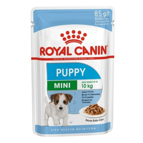 Royal Canin Mini Puppy Wet Food Box, 12 Packs at 85 Grams