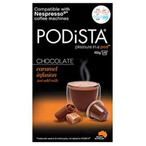 Podista Chocolate Capsules Caramel Infusion 100 Gm