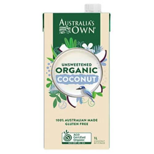 Australia'S Own Organic Coconut Milk Unsweetened Gluten-Free 1L