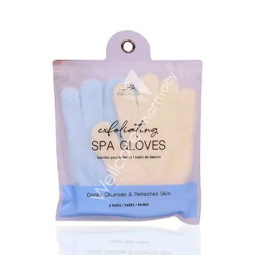 Cala Spa Glove Ivory And Baby Blue-69542