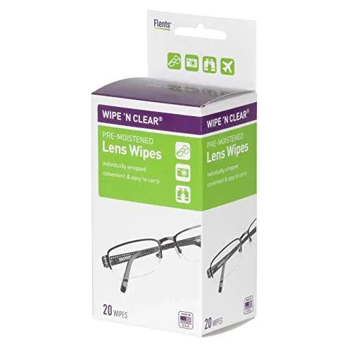 Flents Wipe N Clear Lens Wipes 20 S