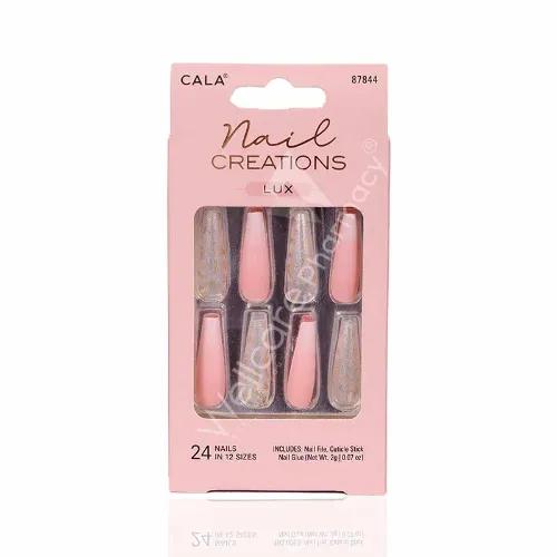 Cala Nail Creations Lux Long Coffin Ombre Nail Kit 24Pc-87844