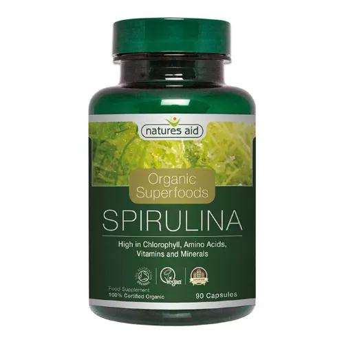 Nature'S Aid Organic Spirulina 500Mg Cap 90'S