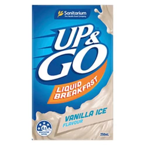 Saniturium Up & Go Liquid Breakfast Vanilla Ice Flavor 250 Ml X 3