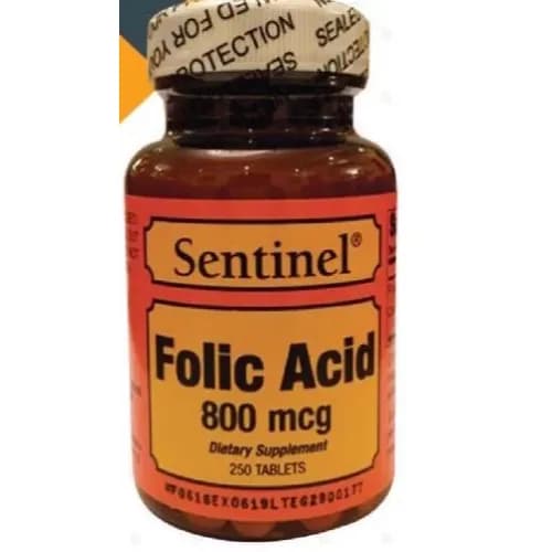 Sentinel Folic Acid 800 Mg 250"S