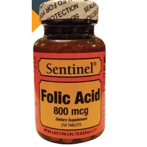 Sentinel Folic Acid 800 Mg 250"S