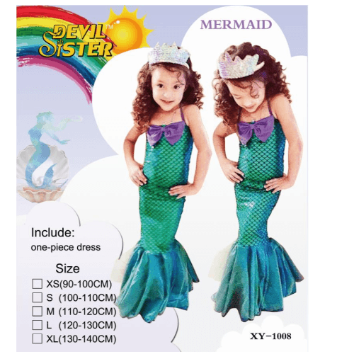 Mermaid Costumes With Crown
