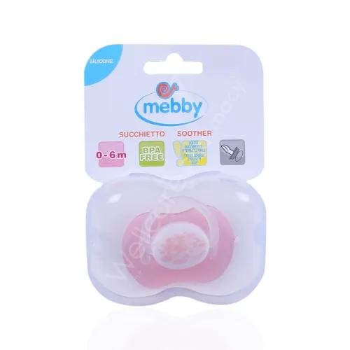 Mebby Silicone Soother Pink 0 To 6 Months 1'S