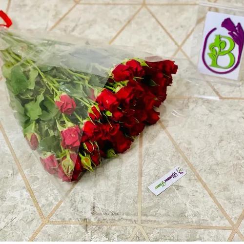 Babe Spray Roses Red - 10 Stem