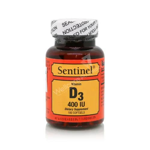 Sentinel Vitamin D3 400 Iu Softgel 100'S