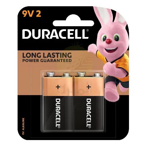 Duracell Alkaline Battery 9V 9Vã—2Pcs