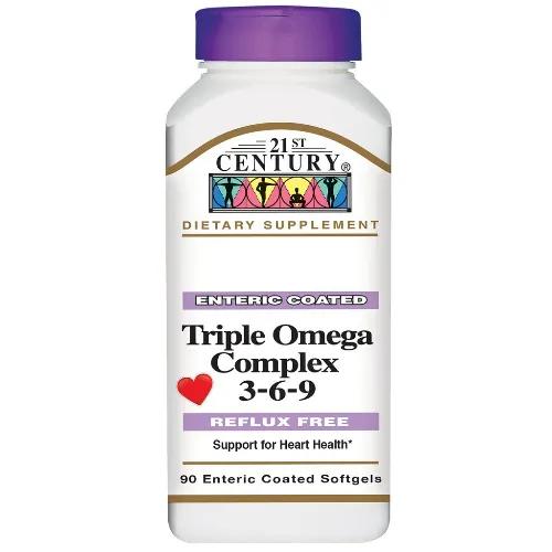 21St Century Triple Omega Complex 3-6-9 Enteric Coated Softgel 90'S 