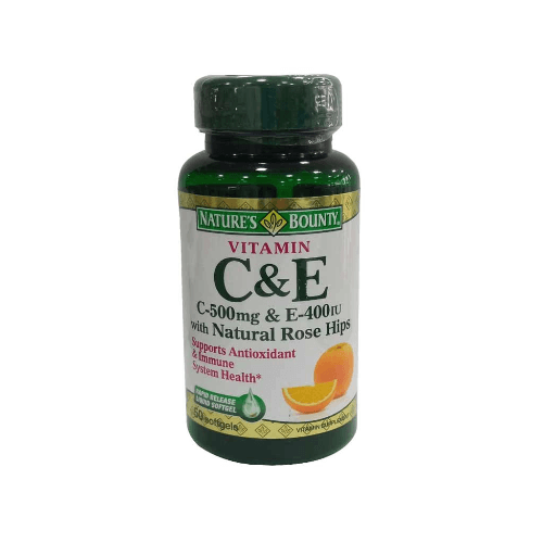 Nature S Bounty Vitamin C+E Cap 50 S