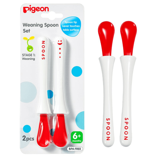 Pigeon Weaning Spoon Set 2Pcs Stage 1