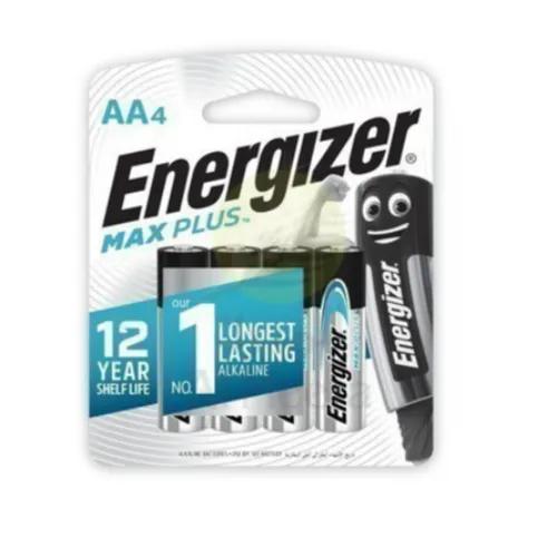 Energizer Max Plus Alkaline Battery Aa 1.5Vã—4Pcs