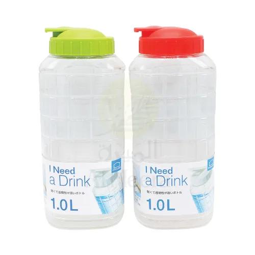 Lock&Lock Water Bottle Green And Red 1L, 2Pcs