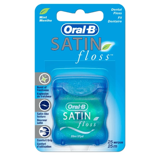 Oral B Satin Floss Mint 25M