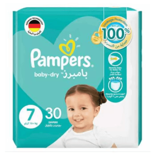 Pampers Baby-Dry (Size 7) 30 Diapers