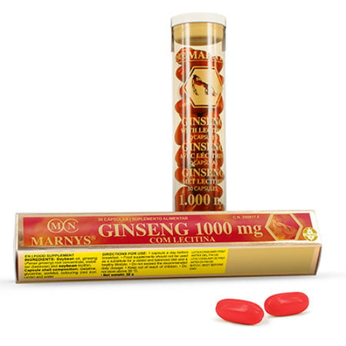 Marnys Ginseng With Lecithin Capsules (1000Mg) - 30'S