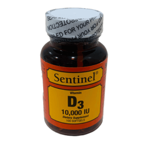 Sentinel Vitamin D3 10,000Iu Softgels - 100'S