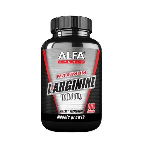 Alfa Sports Max L Arginine 1000Mg Capsules 100'S 