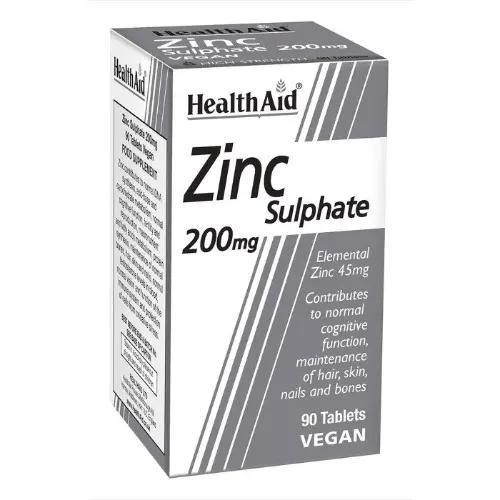 Health Aid Zinc Sulphate 200Mg Tab 90'S