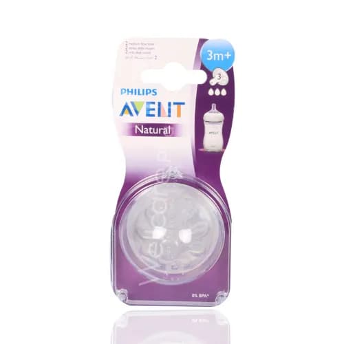 Avent Natural Flow Teat 2'S 3 Months