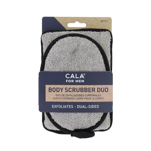 Cala For Men Body Scrubber Duo (Taupe&Black)-69111