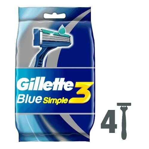 Gillette Blue 3 Simple Bag 4'S(Gg244)