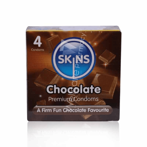 Skins Chocolate Flavored Condoms 4Pcs