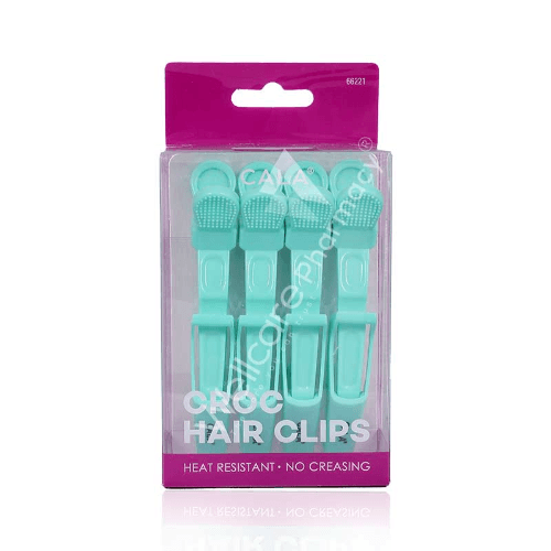 Cala Croc Hair Clip Mint4Pc - 66221  (Buy 2 Get 1 Free)