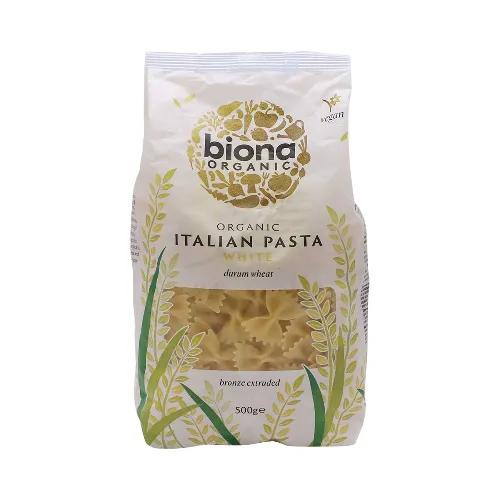 Biona Organic Italian White Farfalle Pasta 500G