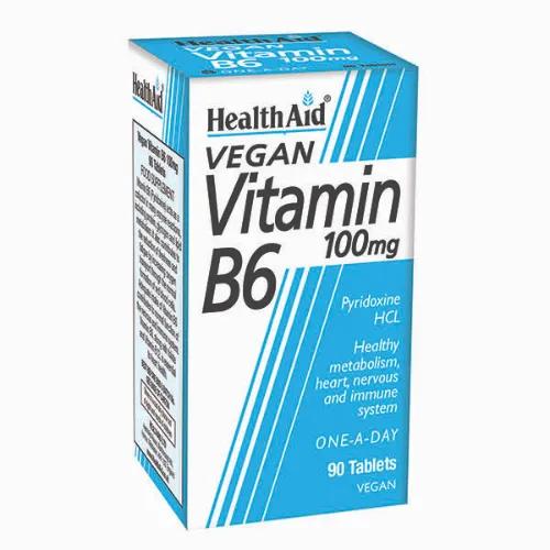 Health Aid Vitamin B6 100Mg Tab 90'S