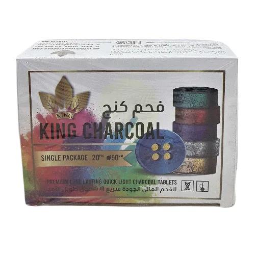 King Round Charcoal Multi-Color 20Pcs Krcc-20