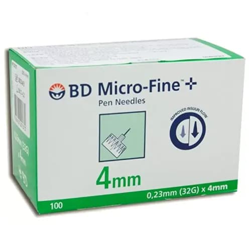 Bd Micro Fine Pen Needle 32G X 4Mm 100'S