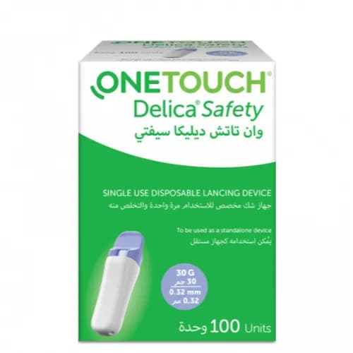 ONE TOUCH DELICA SAFETY LANCET 100"S