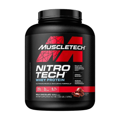 Muscletech Nitrotech Whey Protein, Chocolate - 4Lb