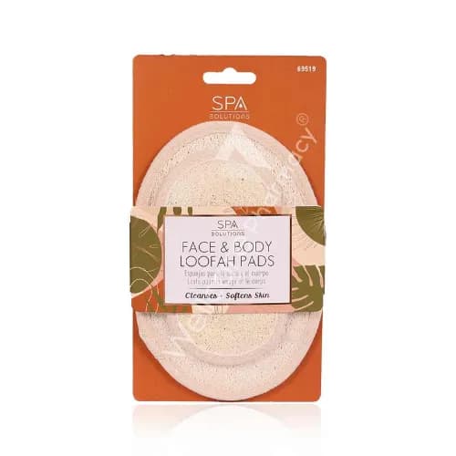 Cala Face And Body Loofah Set Beige-69519