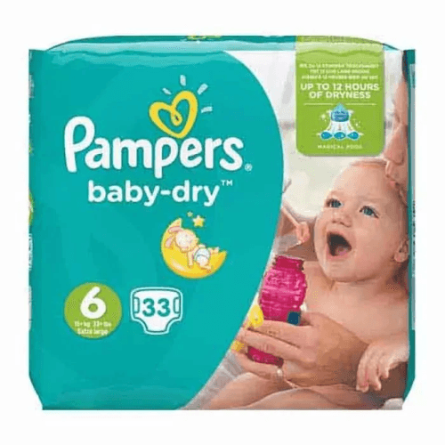 Pampers Baby-Dry (Size 6) 33 Diapers