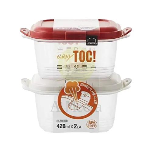 Lock & Lock  Easy Toc Container 420Ml, 2Pcs