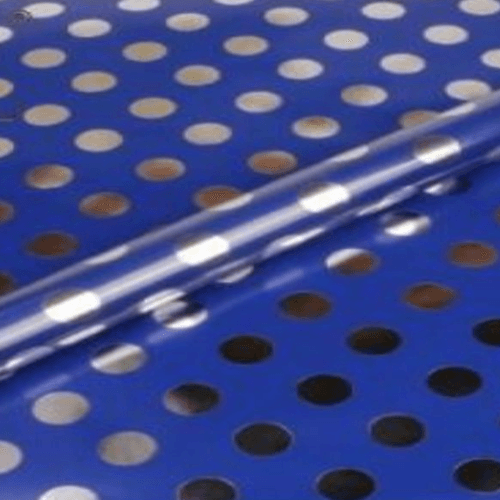 Blue And Silver Polka Dots Wrapper